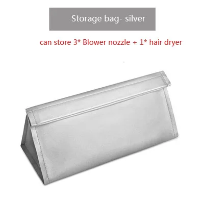 storage bag-silver Чехол для хранения фена Dyson, переносная дорожная сумка, органайзер для переноски, Подарочная коробка для фена Dyson Supersonic - Цвет: storage bag-silver