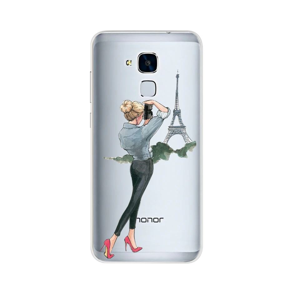 Темно-бордовый Чехол для huawei GT3, чехол для huawei Honor 7 lite/huawei GR5 Mini, мягкая задняя крышка из ТПУ, чехол для телефона huawei GT3 NMO-L21 чехол - Цвет: Темно-бордовый