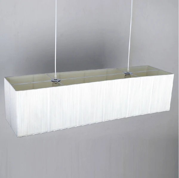 Тканевые лампы Прямоугольные подвесные светильники ресторанные светодиодные