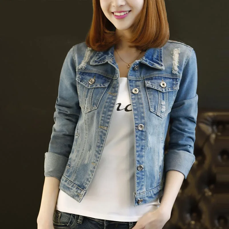 Простые куртки джинсовая куртка женская 2018 большого размера 4xl 5xl оверсайз