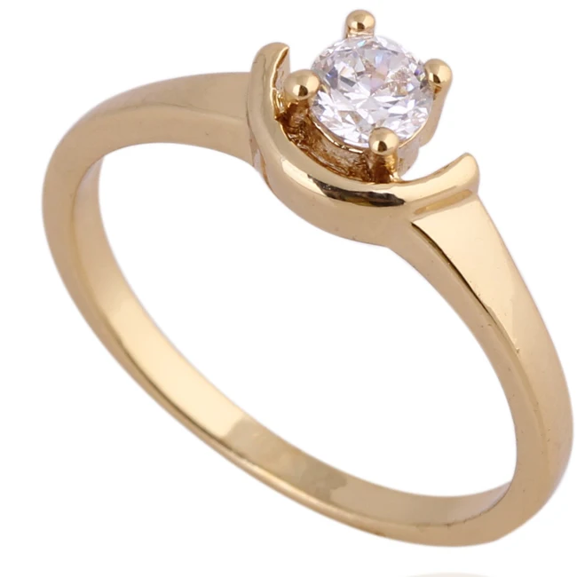 Gussiarro оптом дешевые пару Jewelry18K золото-цвет белый кубического циркония Половина