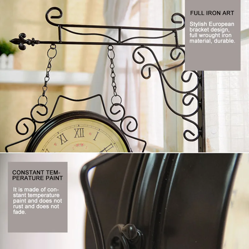 Винтажные Двухсторонние настенные часы кварцевые домашний декор Reloj Цифровой