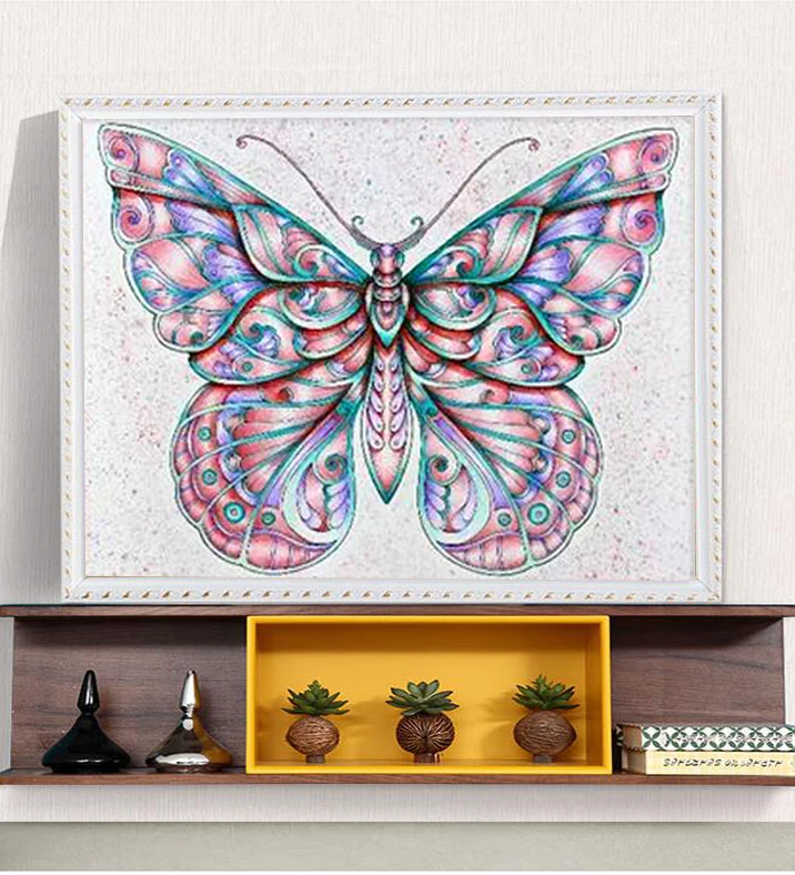 Nabi Diamond Painting Butterfly Diy Embroidery Mosaic Picture Rhinestone Handmade Kits Animal Pattern Home Decor | Дом и сад