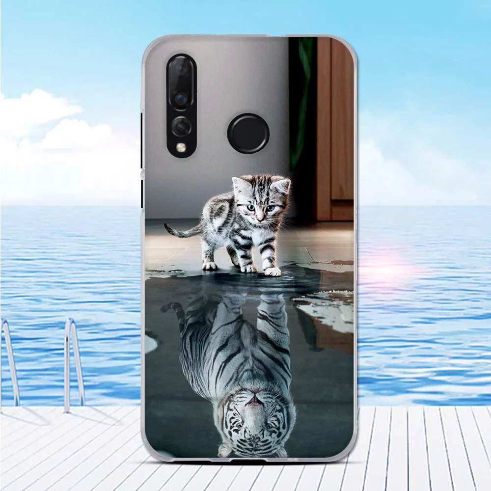Чехол из ТПУ для телефона Huawei nova 4 силиконовый бампер с узором Nova задняя крышка nova4