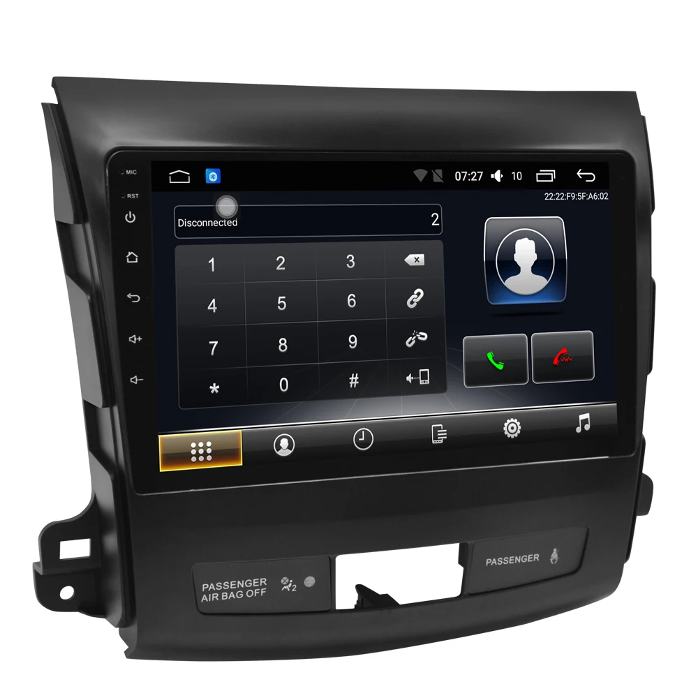 Автомобильный мультимедийный плеер 1 Din Android 7 автомобильный DVD-плеер для Mitsubishi