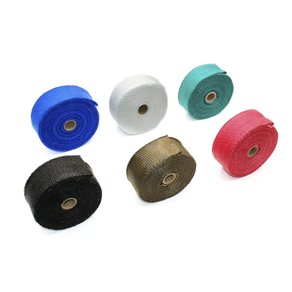 Термообертка 2 дюйма * 10 метров изоляционная деформация выхлопной трубы