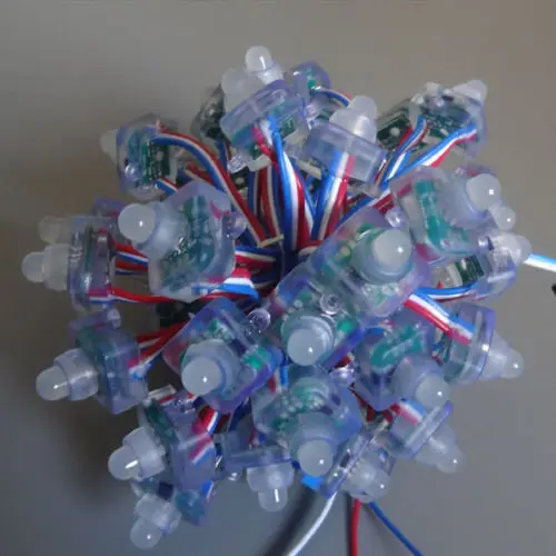 Площадь WS2811 RGB СВЕТОДИОДНЫЙ Модуль IP68 Водонепроницаемый Входной Сигнал DC5V