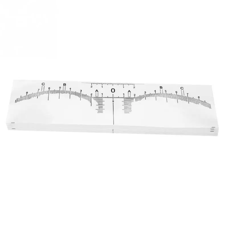 50 шт. трафарет для бровей линейка наклейка формирования измерительный