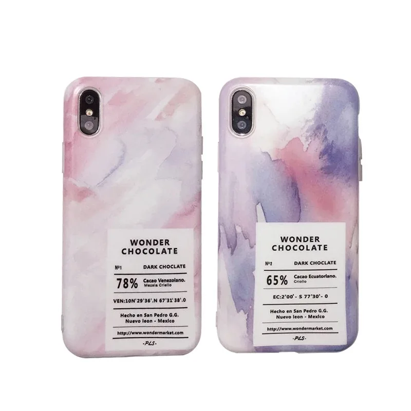 LUDI художественный мраморный чехол для телефона s iphone X 7 7Plus 6 6splus 8 8Plus простая