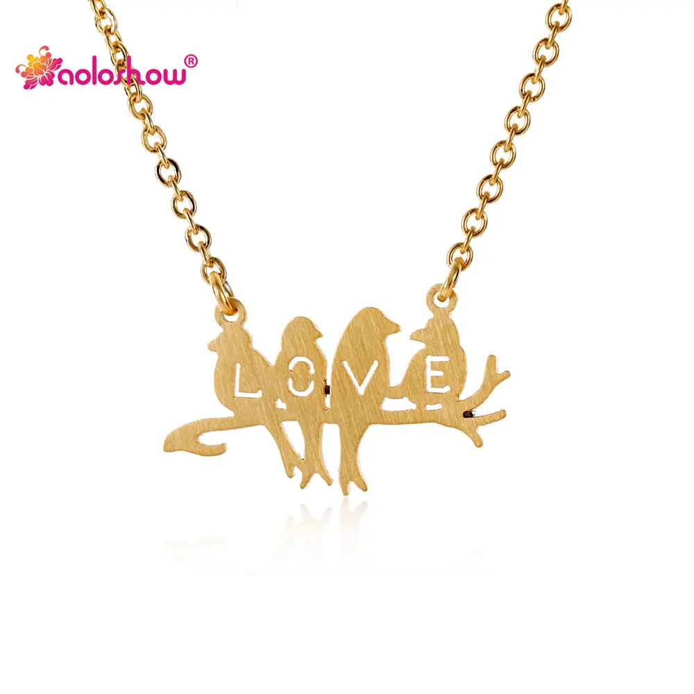 

Ювелирное изделие в виде животных, женское ожерелье из нержавеющей стали, золотистого и серебряного цвета, ожерелье для ключицы NL2602