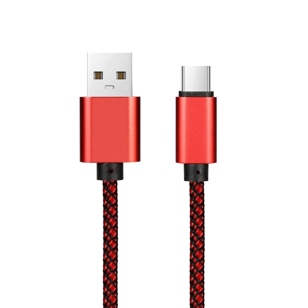 Тип C телефонный кабель нейлоновая прочная плетеная веревка USB-C Тип-C 3,1 кабель для синхронизации данных Зарядное устройство зарядный кабель, шнур универсальные чехлы для мобильного телефона Кабели# M05