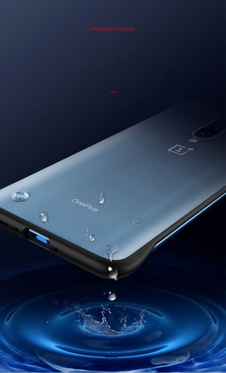 Тонкий Бескаркасный чехол для Oneplus 7 Pro тонкий прозрачный силиконовый Край Матовый Жесткий противоударный чехол для OnePlus 7 полуобернутый чехол