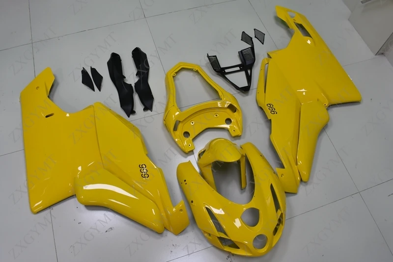 Боди для DUCATI 749 2003 2004 Желтый корпус наборы Abs обтекатель 749R 03|Полные комплекты
