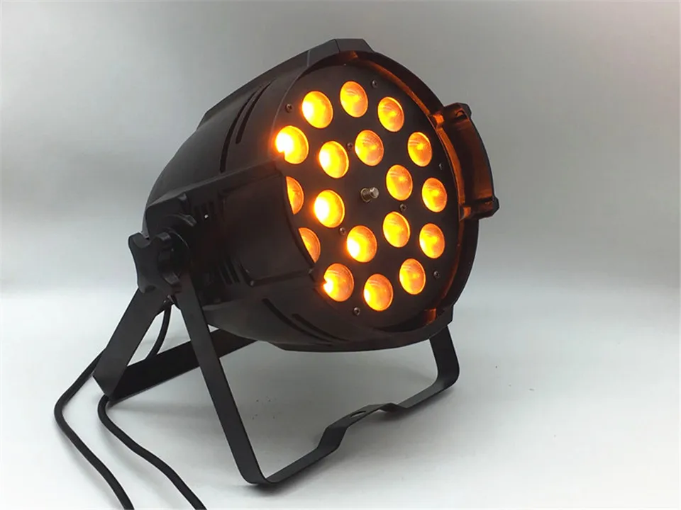 2 pz/lotto 18x18 Вт zoom par luce dmx luci dj 64 rgbwa uv 6in1 led для party дискотека | Лампы и освещение