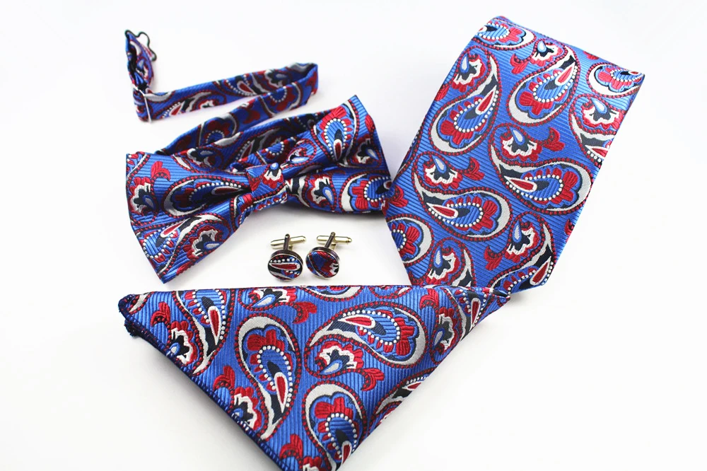 Новый комплект GUSLESON с галстуком в клетку пейсли рисунком мужской жаккардовый