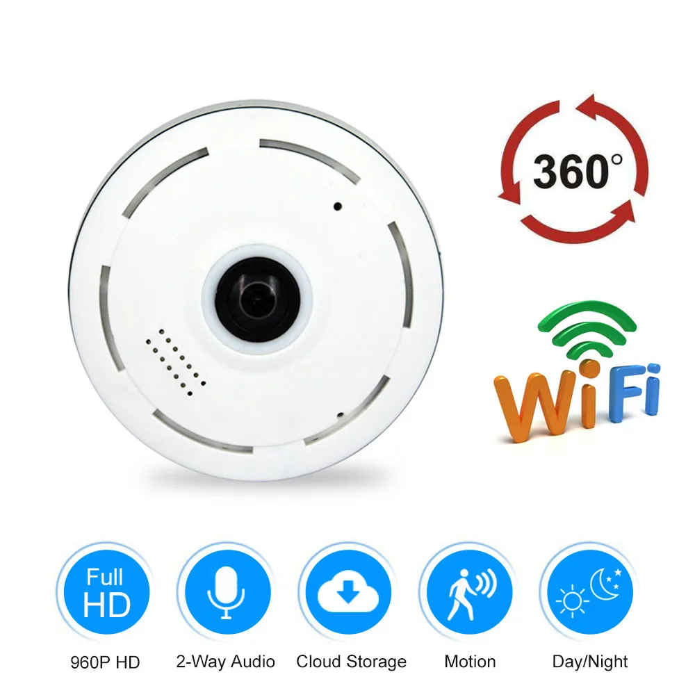 ZILNK облачная wifi ip-камера 360 градусов панорамная камера 960 P HD беспроводная безопасность CCTV Обнаружение движения ночное видение рыбий глаз