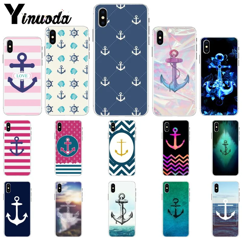 Yinuoda Anker красивый синий чехол для телефона Fundas iPhone X XS MAX 6 6S 7 7plus 8 8Plus 5 5S