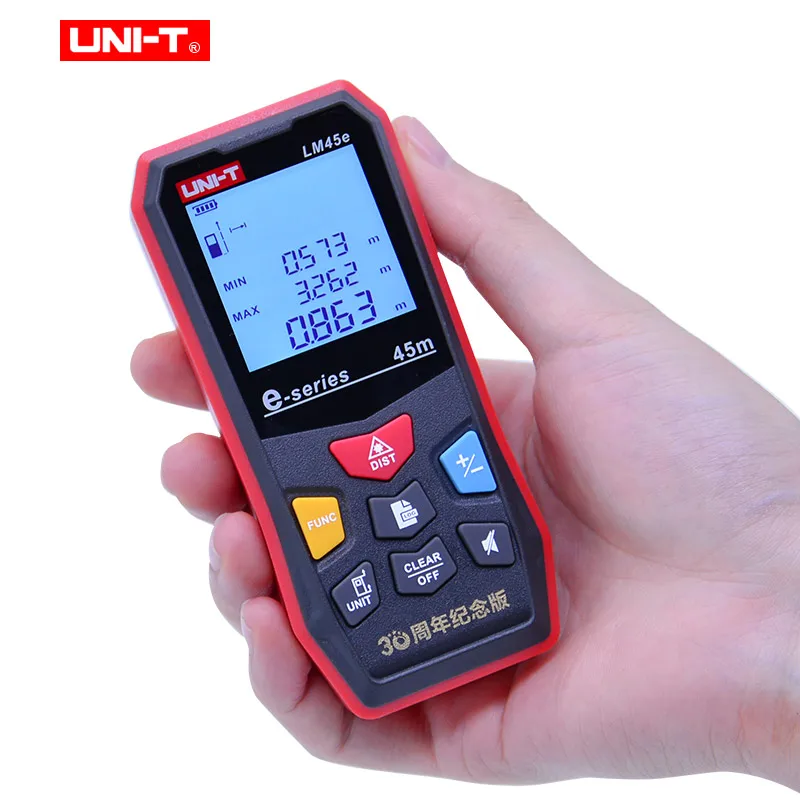 Лазерный дальномер UNI-T LM45e LM60e цифровой лазерный 45 м/60 м с добавлением/вычитанием