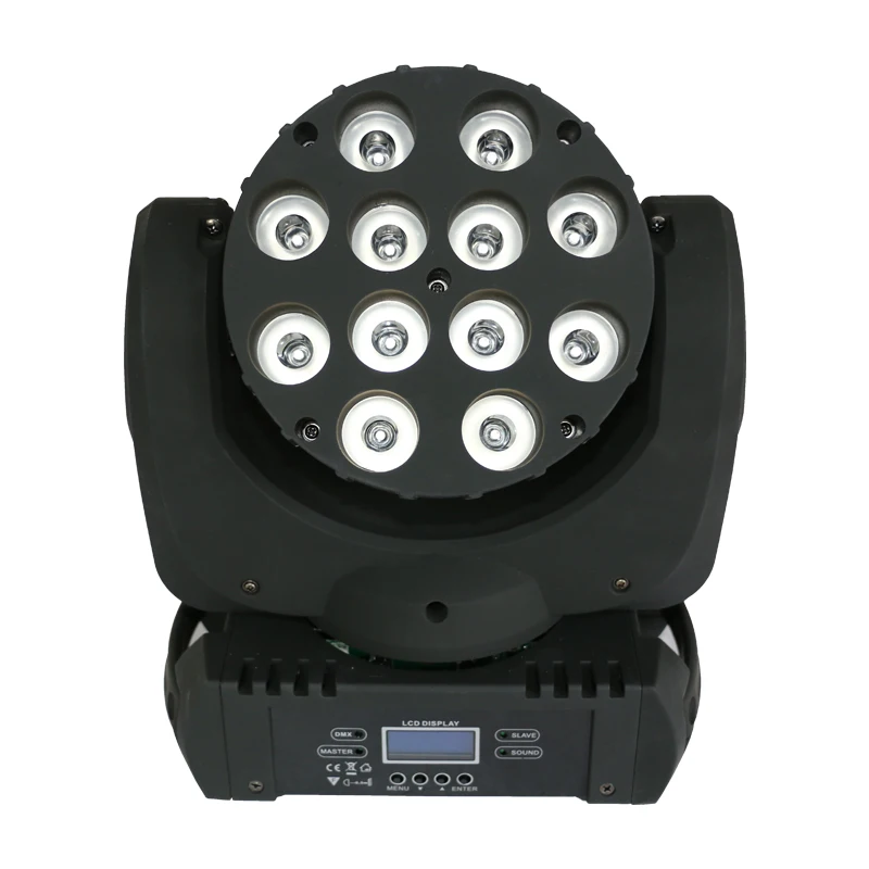 4 шт. 12x10 Вт RGBW 4в1 LED Moving Head Light шайба 9/16 DMX каналы для DJ Disco Party Light/SZB MH1210A|Эффект
