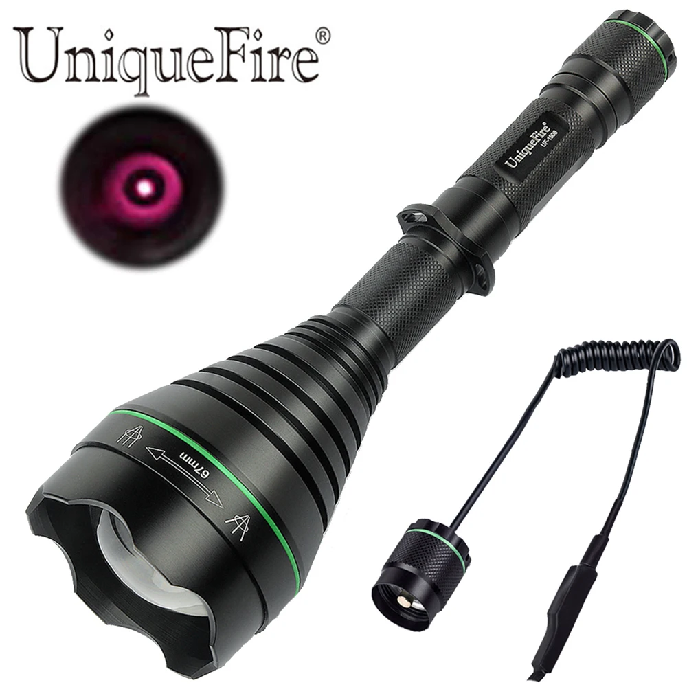 

UniqueFire UF-1508 T67 IR 850nm Led Hunting Flashlight Tactical Infrared Light Torch With Dual Control Remote Pressure Switch