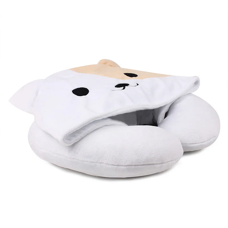 Аниме Neko Atsume японская кошка короткая плюшевая подушка с шапкой ворсом u-образная