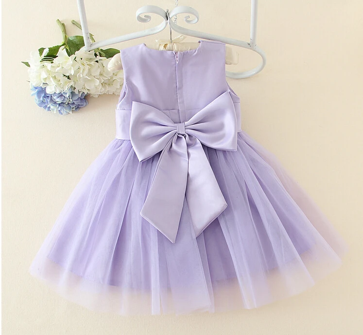 Синие/фиолетовые платья с цветочным рисунком для девочек платье первого