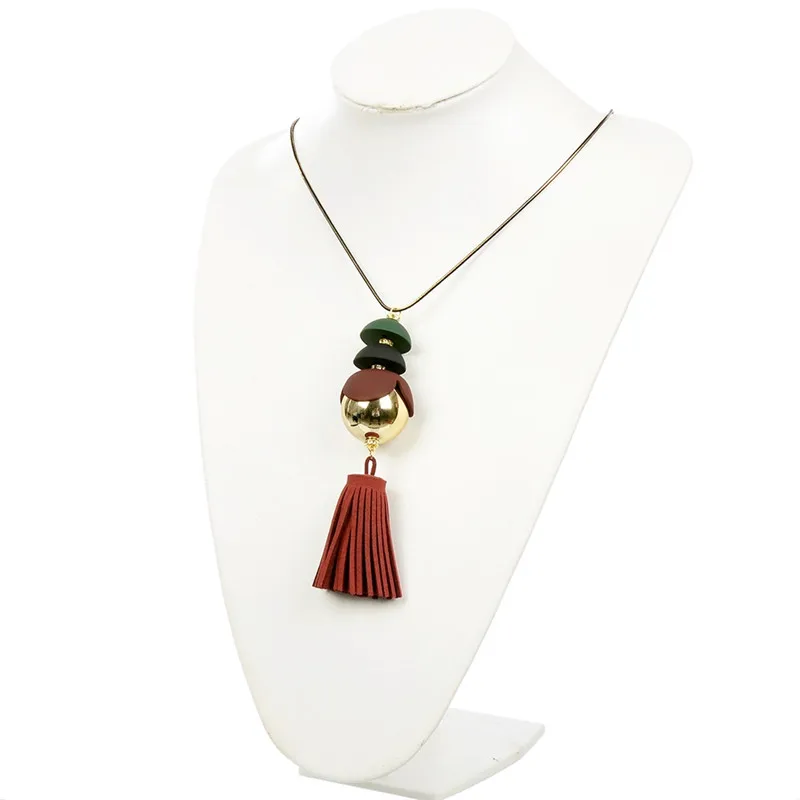 1 Pc Velvet Tassel Long Necklace Statement Fashion Jewelry Party Gift New Design Sweater Chain Hot Selling | Украшения и