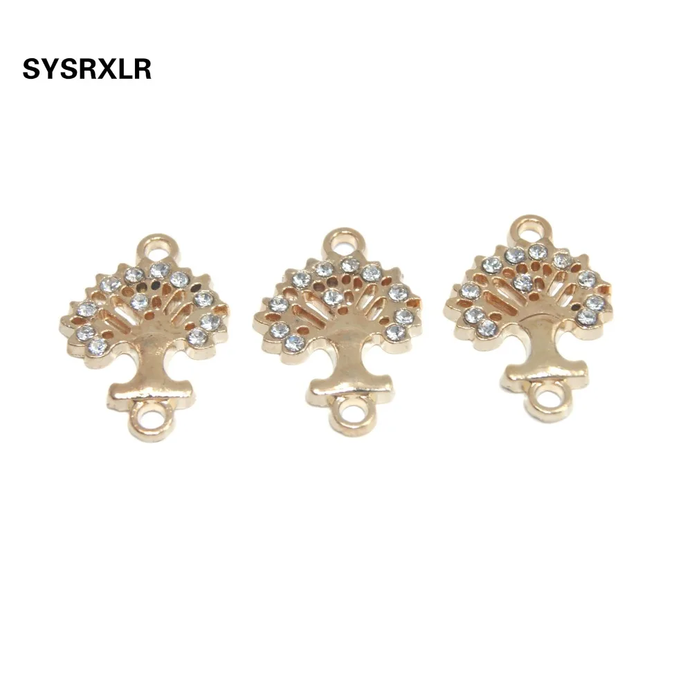 Бесплатная доставка 10 шт. разъемы под розовое золото/искусственное дерево для