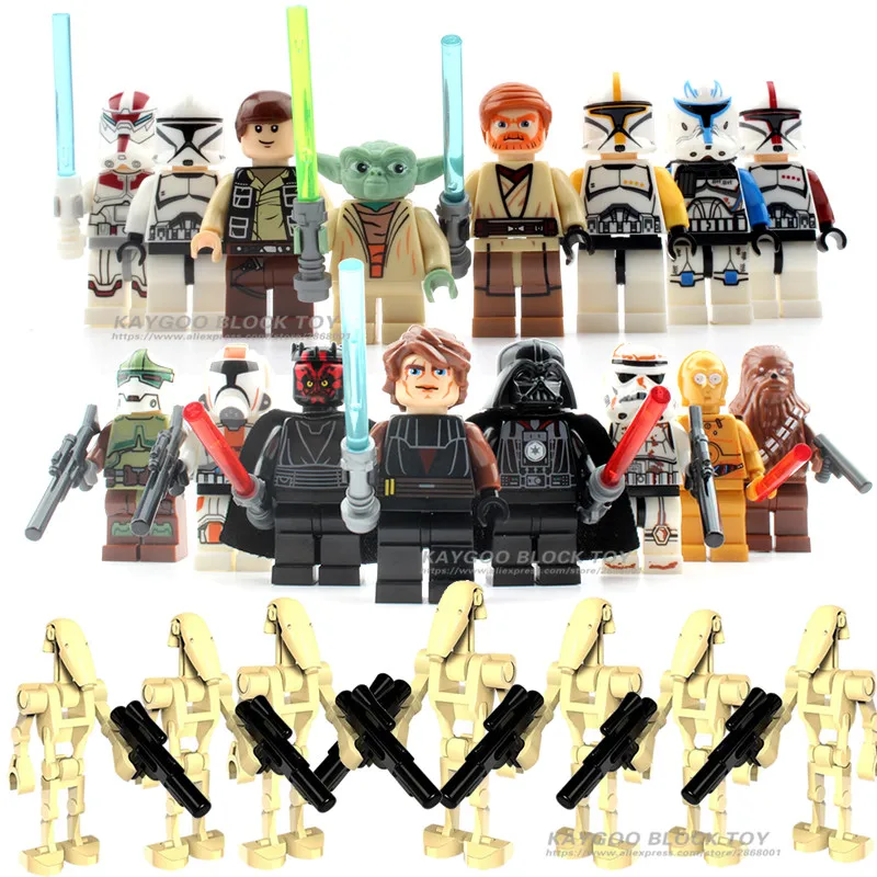24 шт./лот Star Space Wars Игрушки со Звездными войнами шлакоблок цифры Совместимо с