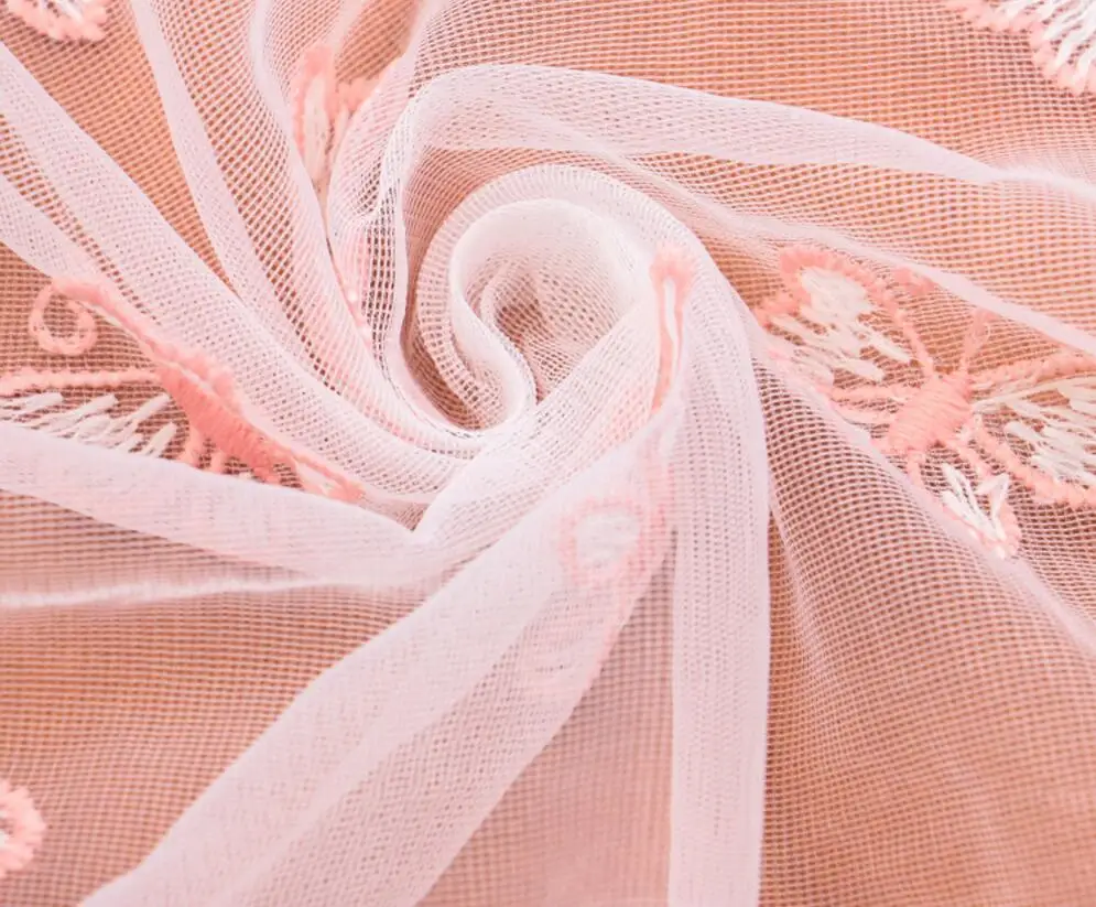 Вышитый 3D лист 5 ярда в ширину 130 см цветок лотоса шифоновая кружевная ткань для