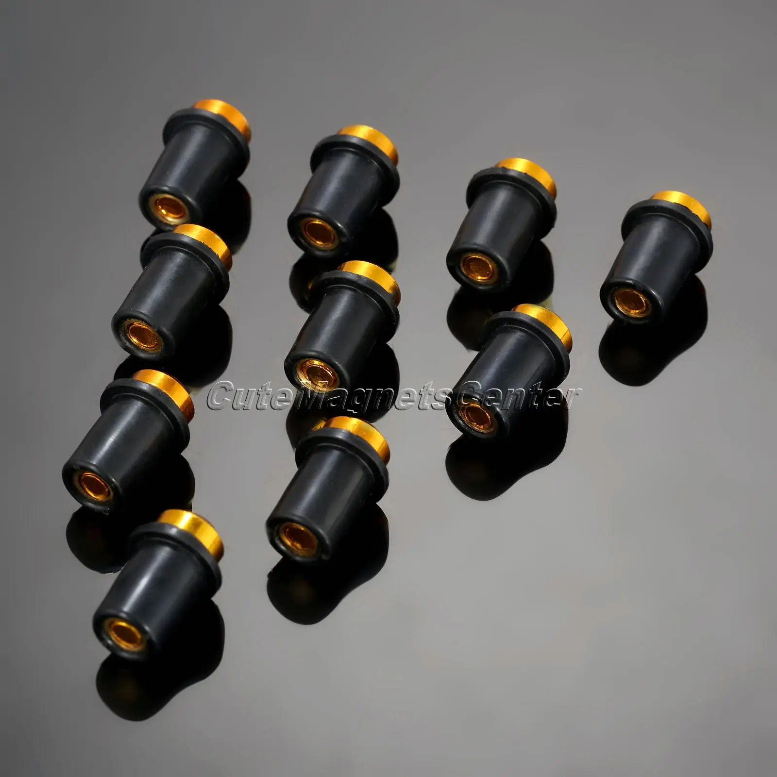 Универсальные 10 шт. мотоциклетные 5 мм CNC алюминиевые болты для лобового стекла