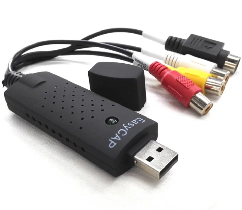 EasyCAP USB Video Capture Card Adapter TV DVD VHS Captura de v deo Audio AV for Computer/CCTV Camera 2.0 DC60 |