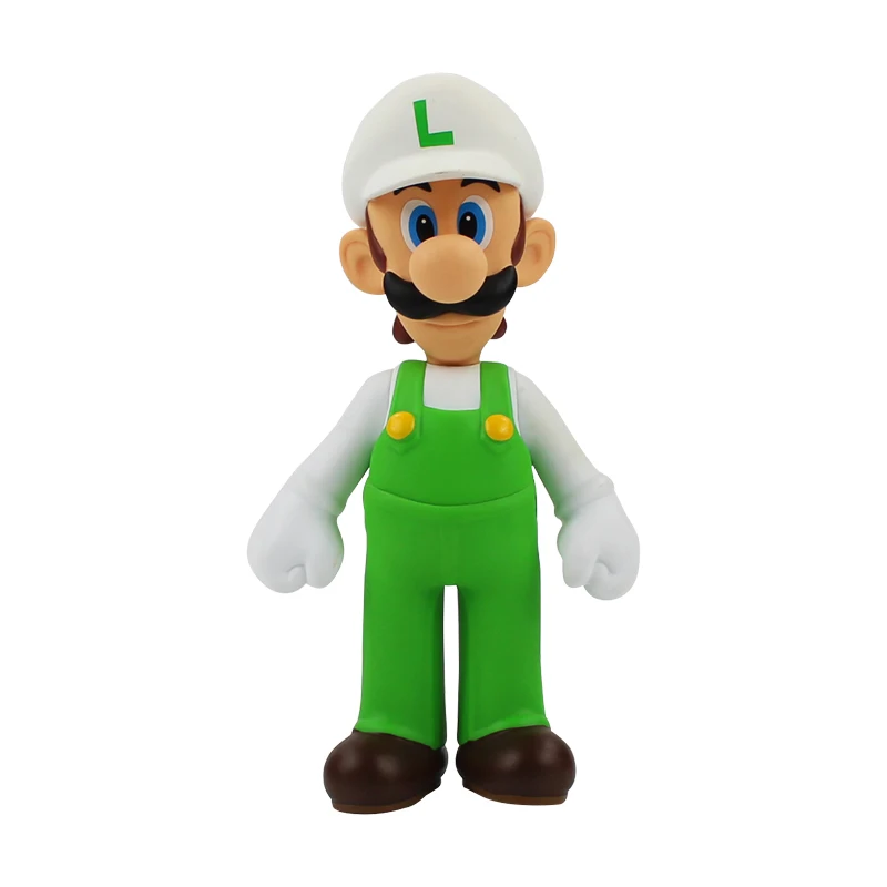 A luigi opp bag 17-25 см Большой размер! Супер Марио Фигурки игрушки Марио Луиджи Йоши Жаба Ослик Конг Персик Принцесса Боузер ПВХ фигурка модель игрушки - Цвет: A luigi opp bag