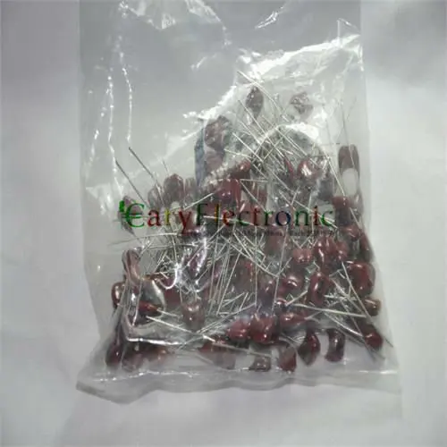 Оптовая продажа 50 шт. новые серебряные Слюдяные Конденсаторы с длинным свинцом 500