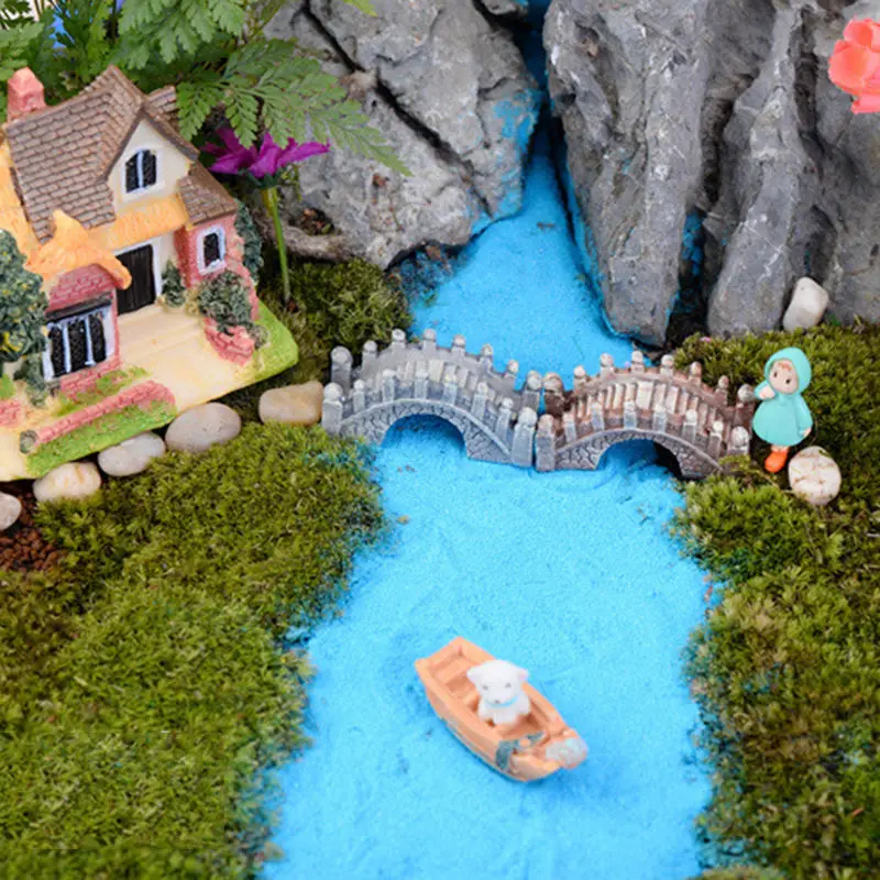 Новинка фигурки каменных мостов миниатюрные из смолы для сказочного сада DIY