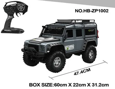 HB-ZP1002 1:10 полномасштабный альпинистский автомобиль неполный рабочий день 4WD внедорожник большая ножка пульт дистанционного управления автомобиль детские игрушки для мальчиков Автомобиль Подарочная цветная коробка - Цвет: HB-ZP1002