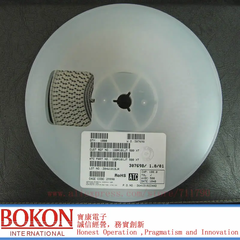 Конденсаторы High Q P90 ATC100B0R8BT500XT ATC100B0R8BP500XT ATC100B0R8CT500XT a0R8B a0R8C 0.8pF чип-конденсатор |