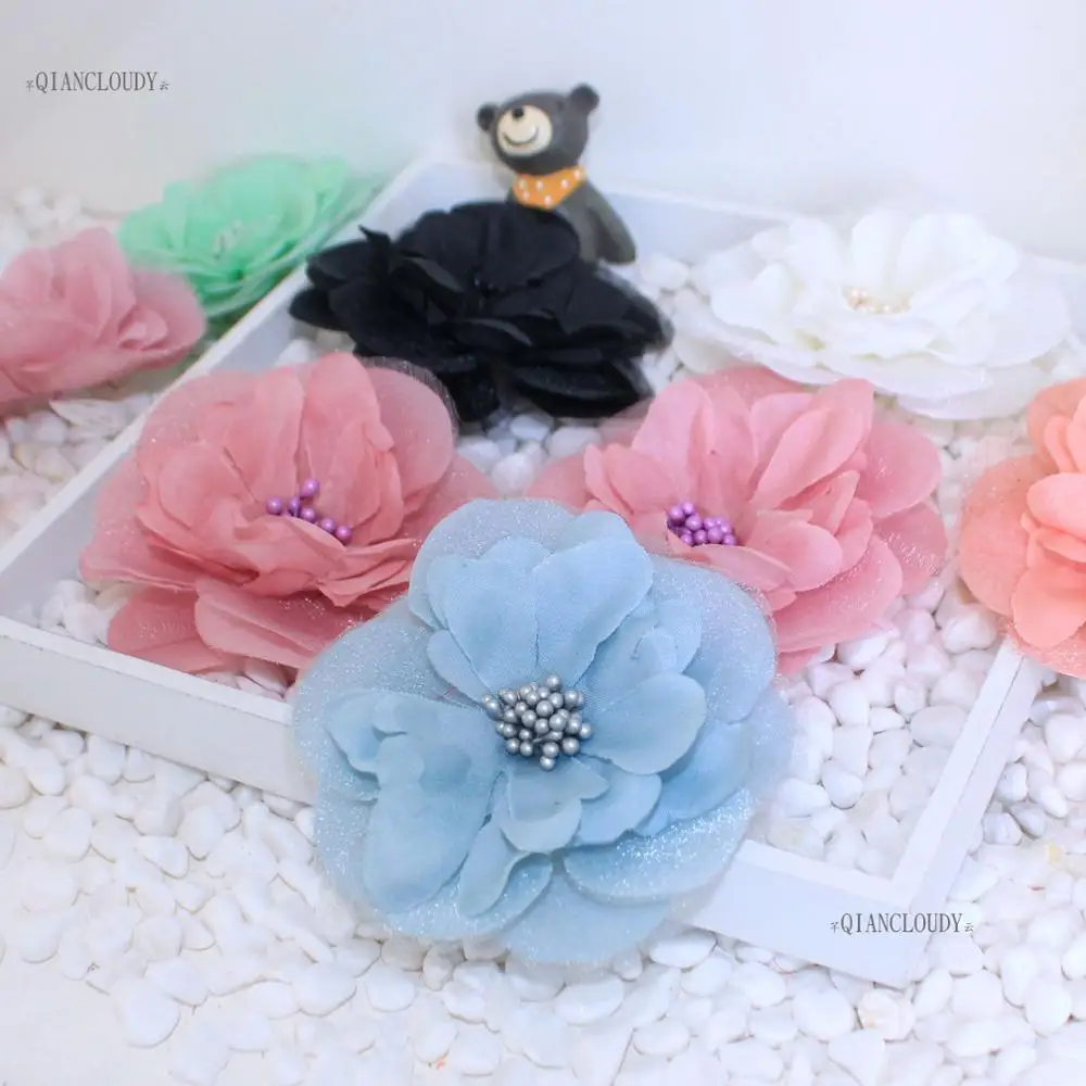 6 шт. искусственные марлевые шелковые цветы камелии головки Сделай Сам свадебное