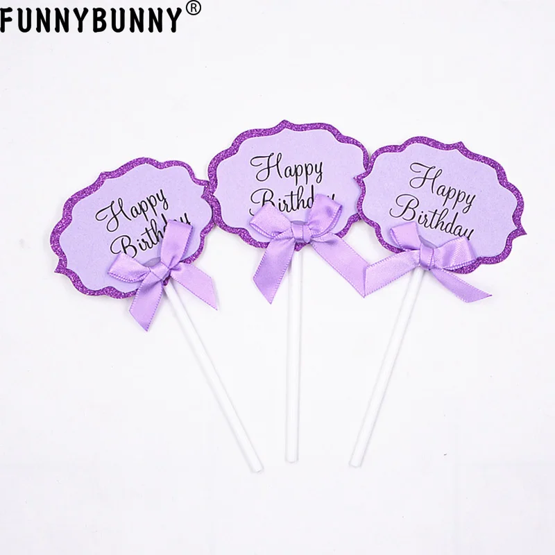 FUNNYBUNNY торт на день рождения с розовым бантом украшение для торта Сделай Сам
