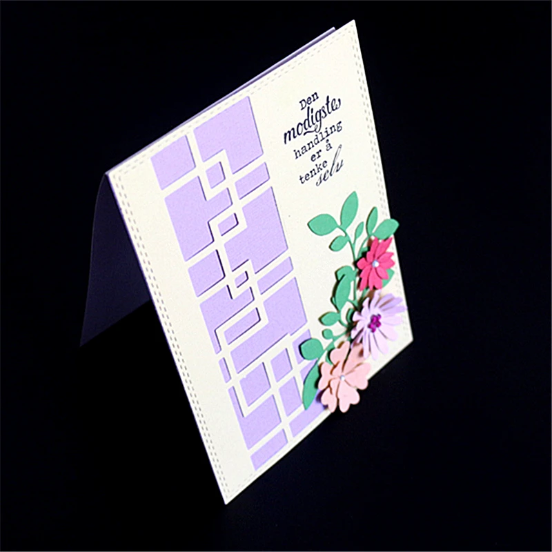 

AZSG Rectangle Maze Style Cutting Die for DIY Scrapbooking Decoretive Embossing Stencial DIY Decoative Cards die cutter