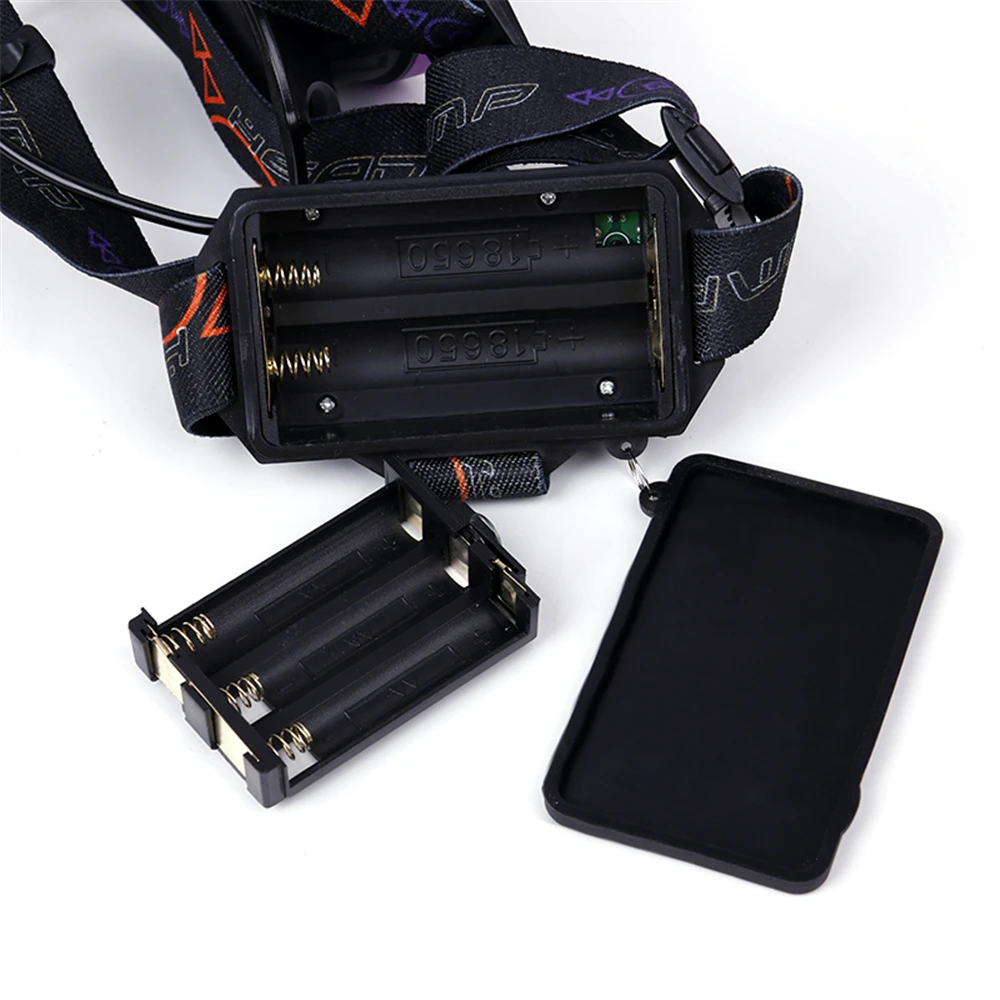 USB фар 15000lm 6 светодиодные фары с SOS свисток 3 * T6 + красный свет лампы использовать