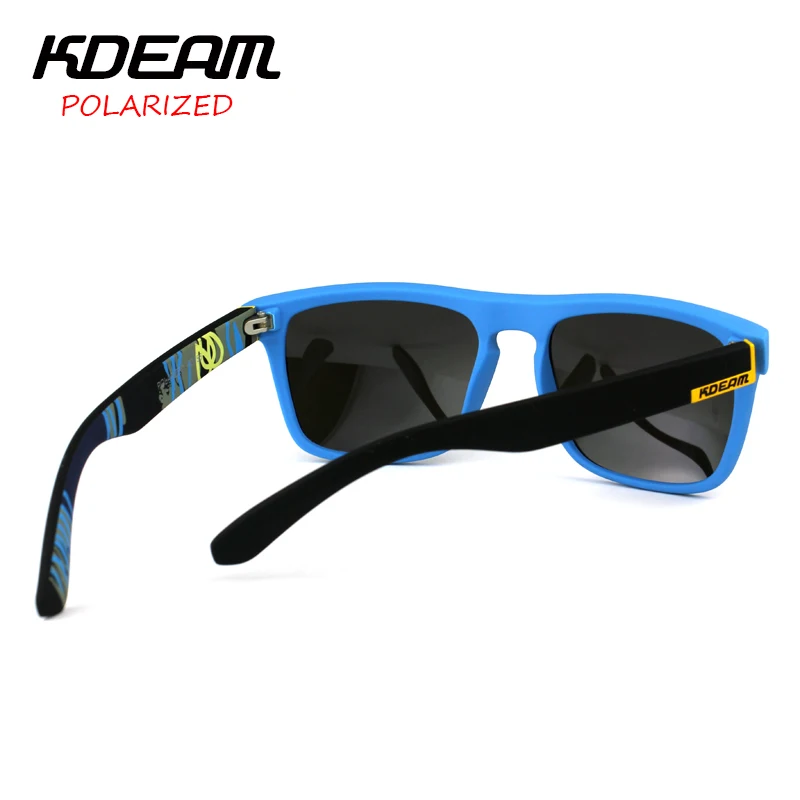 KDEAM быстро стильные поляризованные солнцезащитные очки мужские Квадратные