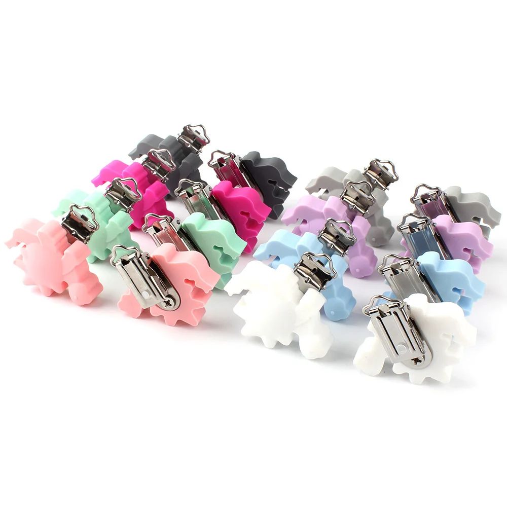 1 шт. силиконовые зажимы для соски-пустышки с динозавром | Мать и ребенок