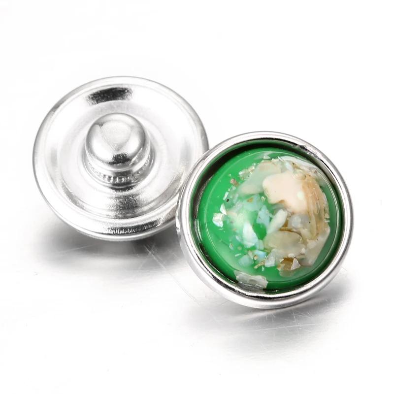 10 шт./лот 12 мм ювелирные застежки пуговицы Кнопка из натурального камня подходит