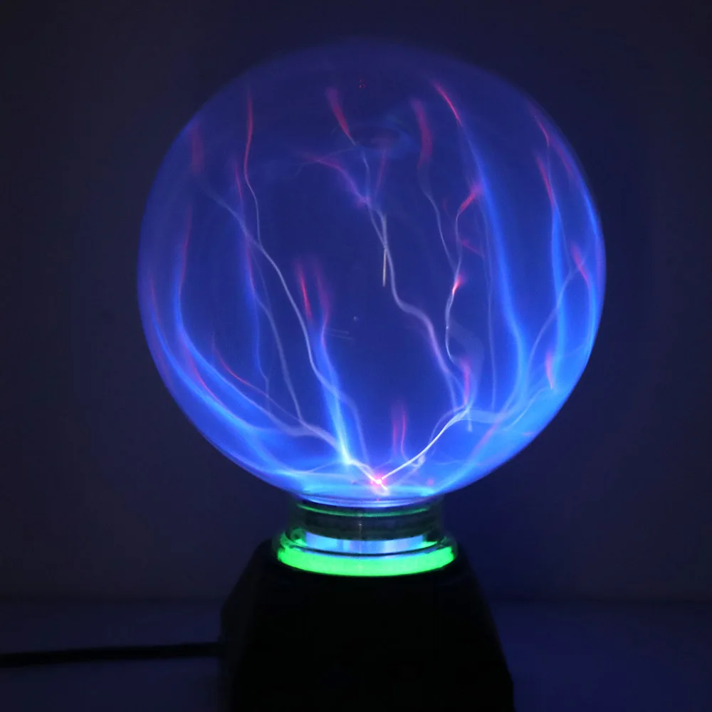 

6/8Inch Plasma Ball Electrostatic Sphere Light Crystal Lamp Ball Desktop Globe Laptop Lightning Light Lamp Christmas Party