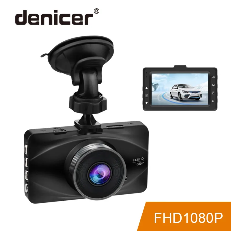 Denicer 3-дюймовый ЖК-видеорегистратор Full HD 1920x1080P Разрешение Автомобильный