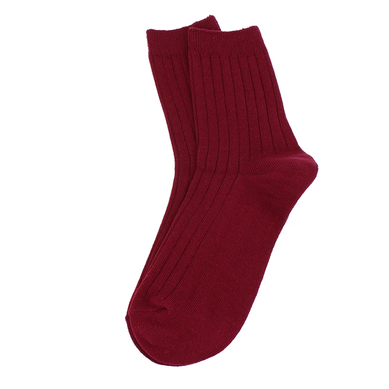 Фирменные осенне зимние винтажные плотные носки с вертикальными полосками для