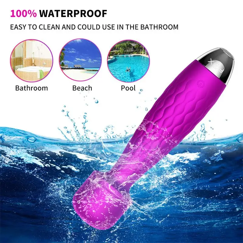 Вибратор G Spot AV эротический USB Перезаряжаемый Волшебная палочка массажер
