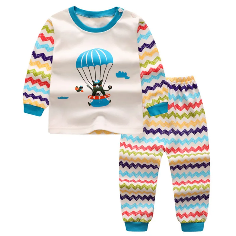 Baby Boys Girls Long Sleeve Clothing Suits Children Set Toddler Cotton Sport Suit Kids | Детская одежда и обувь