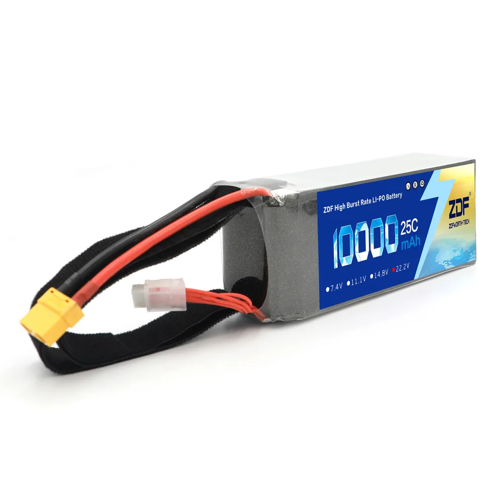 ZDF Power RC LiPo Battery 6S 22 2 V 10000mAh 25C Max 50C для квадрокоптера UAV multirotor самолет лодка